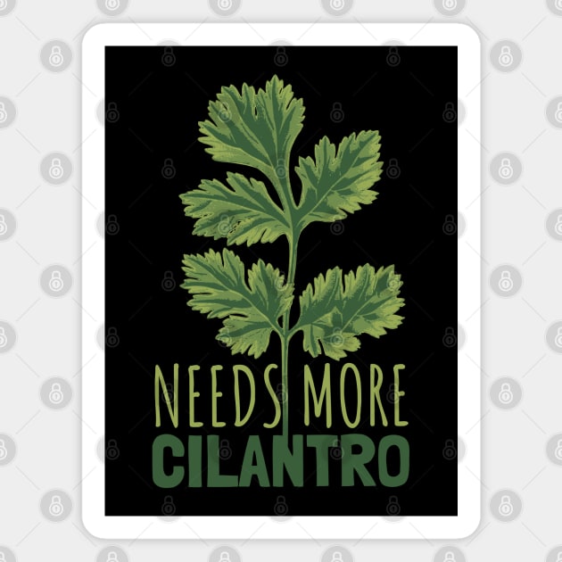 Vintage Green Cilantro Magnet by KewaleeTee